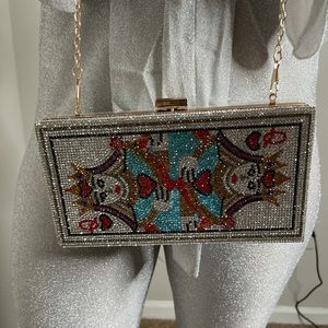Bling queen poker evening clutch